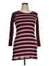 Splendid Stripes Burgundy Casual Dress Size 14 - photo 1