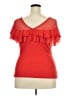 Check It Out Red Short Sleeve Top Size XXL (2XL) - photo 2