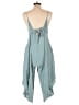 Final Touch 100% Rayon Solid Teal Jumpsuit Size S - photo 2