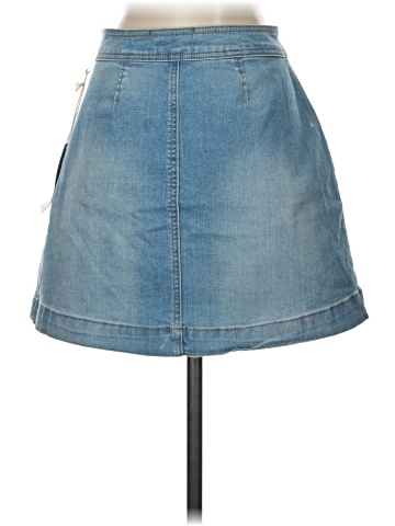 Copper Key Denim Skirt (view 2)