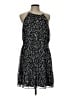Nine West Animal Print Black Cocktail Dress Size L - photo 1