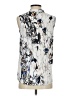 Cooper & Ella 100% Polyester Silver Ivory Sleeveless Blouse Size XS (0) - photo 2