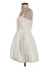 Amanda Uprichard 100% Polyester Solid Ivory White Casual Dress Size S - photo 5