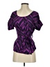 Madison Marcus 100% Silk Purple Short Sleeve Silk Top Size XS - photo 1