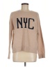 M Magaschoni 100% Cashmere Graphic Tan Cashmere Pullover Sweater Size M - photo 1