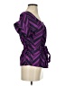 Madison Marcus 100% Silk Purple Short Sleeve Silk Top Size XS - photo 4