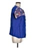 Jodifl 100% Rayon Blue Short Sleeve Blouse Size M - photo 4