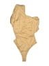 Superdown Solid Tan Bodysuit Size XS - photo 1