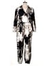 Shein Curve Graphic Silver Black Jumpsuit Size 14 Plus (1) - photo 1