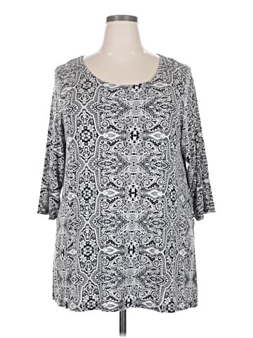 Adrienne Vittadini 3/4 Sleeve Blouse (view 1)