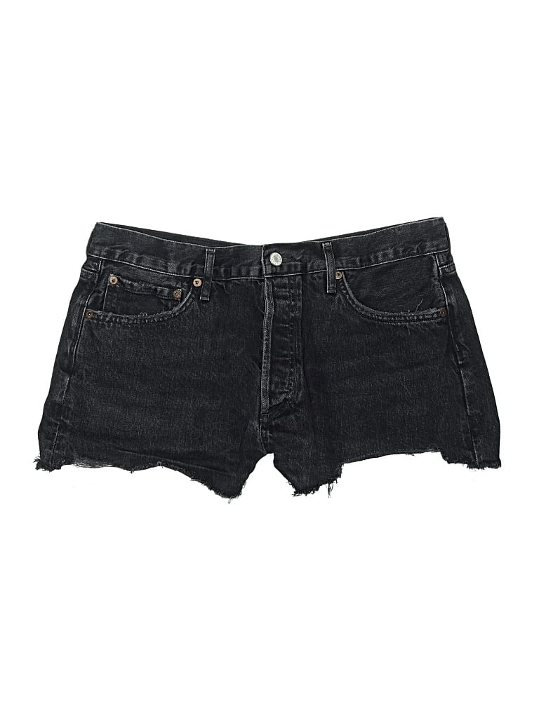 Pre-owned Agolde Denim Shorts In Black