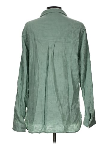 Anne Klein Long Sleeve Button-Down Shirt (view 2)
