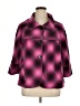 D.F.A. New York Plaid Purple Coat Size 1X - photo 1