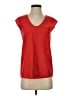 J.Crew Factory Store 100% Polyester Red Short Sleeve Top Size 0 - photo 1
