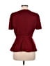 Bebe Burgundy Short Sleeve Top Size 8 - photo 2