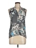 Next 100% Polyester Gray Sleeveless Blouse Size 6 - photo 1