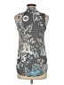 Next 100% Polyester Gray Sleeveless Blouse Size 6 - photo 2