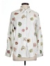 Unbranded 100% Polyester Print Ivory Long Sleeve Blouse Size L - photo 1
