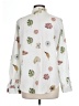 Unbranded 100% Polyester Print Ivory Long Sleeve Blouse Size L - photo 2
