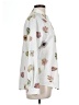 Unbranded 100% Polyester Print Ivory Long Sleeve Blouse Size L - photo 4