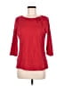 Ellen Tracy Red 3/4 Sleeve Top Size M - photo 1