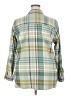 Universal Thread Plaid Green 3/4 Sleeve Button-Down Shirt Size XXL - photo 2