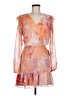 Socialite Tie-dye Orange Cocktail Dress Size M - photo 1