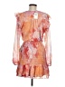 Socialite Tie-dye Orange Cocktail Dress Size M - photo 2