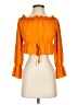 About Us 100% Polyester Orange 3/4 Sleeve Blouse Size XS - photo 1