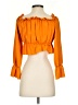 About Us 100% Polyester Orange 3/4 Sleeve Blouse Size XS - photo 2