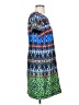 J.Crew 100% Polyester Print Blue Casual Dress Size 4 - photo 4