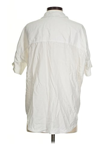 Madewell White Cotton Courier Shirt (view 2)