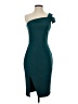 Likely Solid Teal Cocktail Dress Size 4 - photo 1