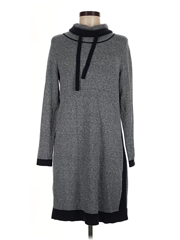 Pre-owned T By Talbots Casual Dress In Gray