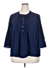 CeCe Blue 3/4 Sleeve Blouse Size 2X - photo 1