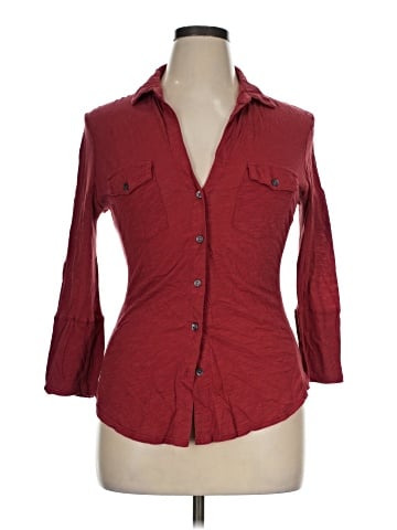 James Perse 3/4 Sleeve Button-Down Shirt (view 1)