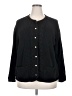Crystal-Kobe 100% Acrylic Black Cardigan Size 2X - photo 1