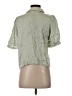 Lulus Green Short Sleeve Blouse Size S - photo 2