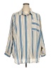Torrid Stripes Blue Long Sleeve Button-Down Shirt Size 4X Plus (4) - photo 1