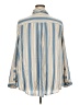 Torrid Stripes Blue Long Sleeve Button-Down Shirt Size 4X Plus (4) - photo 2