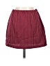 Shein 100% Polyester Stripes Burgundy Casual Skirt Size 4 - photo 1