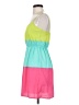Soprano 100% Polyester Color Block Green Casual Dress Size XS - photo 5