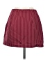 Shein 100% Polyester Stripes Burgundy Casual Skirt Size 4 - photo 2