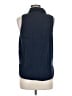 MICHAEL Michael Kors Blue Sleeveless Button-Down Shirt Size M - photo 2
