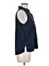 MICHAEL Michael Kors Blue Sleeveless Button-Down Shirt Size M - photo 4
