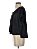 Jennifer Lopez Metallic Black Short Sleeve Top Size S - photo 5