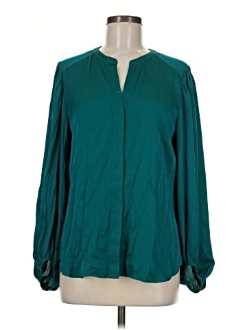 Trina Turk Long Sleeve Silk Top (view 1)