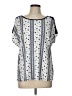 Lavish Blue Short Sleeve Blouse Size L - photo 1