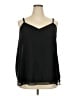 Torrid 100% Polyester Black Ivory Sleeveless Blouse Size 2X Plus (2) - photo 1