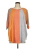 GiGio Color Block Orange 3/4 Sleeve T-Shirt Size L - photo 1